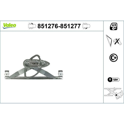 Valeo Electric Window Regulator Lifter Left Front 851276
