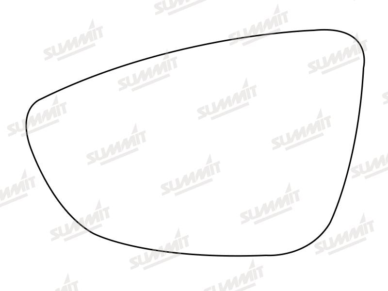 Summit Heated Base Plate With Blind Spot Mirror LHS Summit - Bars 4 Cars