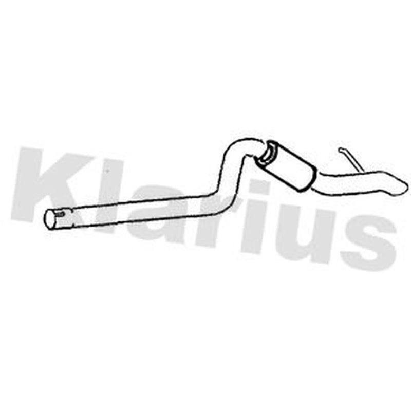 Klarius Box With Tail Pipe Rear fits Ford Transit 2001-2006 2.3