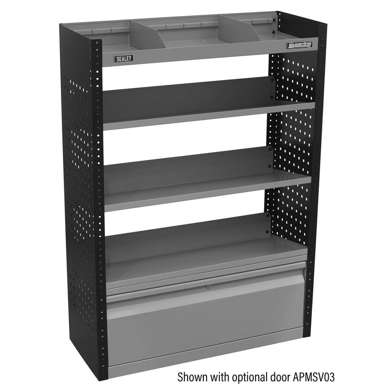 Sealey Modular Slanted Shelf Van Storage Unit 925mm APMSV02 Sealey - Dynamic Drive