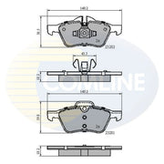 Comline Front & Rear Pads fits Mini Mini 2001-2008