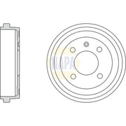 NAPA Brake Drum Assembly Rear NDR1017