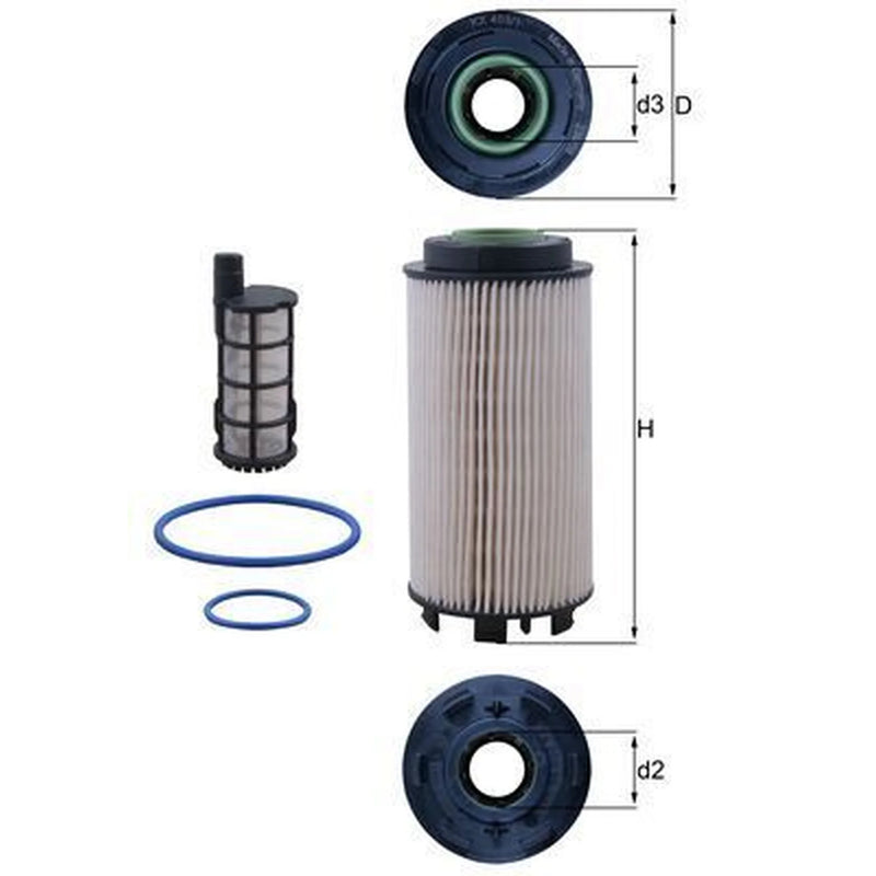 Mahle Fuel Filter Element KX 403/1KIT