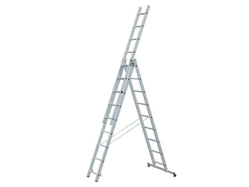Zarges Light Trade Combination Ladder 3-Part 3 x 11 Rungs Zarges - Dynamic Drive
