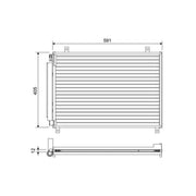 Valeo Air Conditioning Condenser 822656