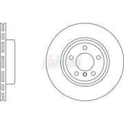 Fahren 2 x Vented Brake Discs fits BMW X3 2003-2011 2.0 2.5 3.0