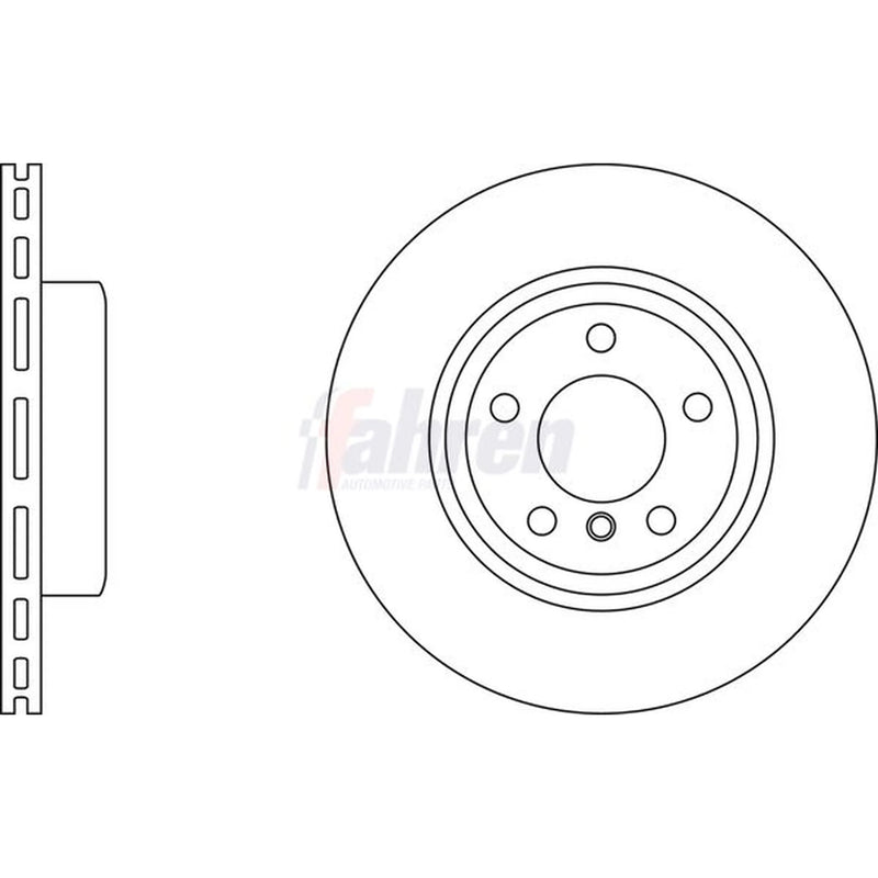 Fahren 2 x Vented Brake Discs fits BMW X3 2003-2011 2.0 2.5 3.0
