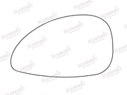 Summit Stick-On Standard Mirror Glass fits Citroen C4 04 on LHS Summit - Bars 4 Cars