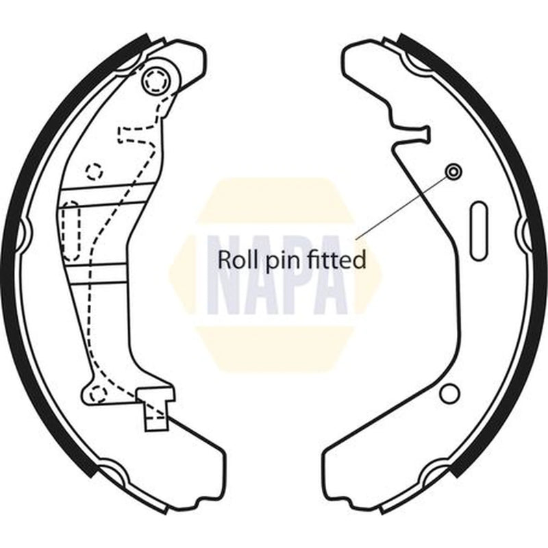 NAPA Brake Shoe Set Axle Kit NBS1061