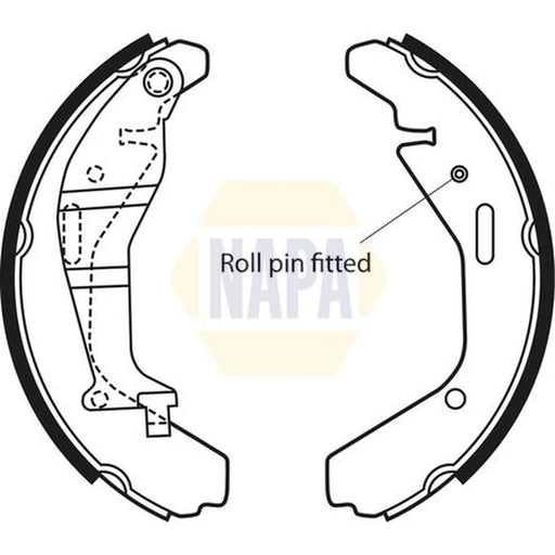 NAPA Brake Shoe Set Axle Kit NBS1061