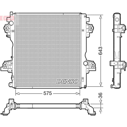 Denso Engine Radiator fits Toyota Land Cruiser Prado 2009 on 3.0