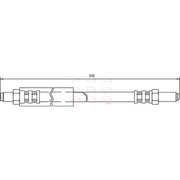 Apec Brake Hydraulic Hose Line Front HOS3137