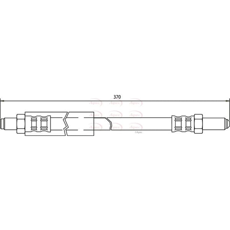 Apec Brake Hydraulic Hose Line Front HOS3137
