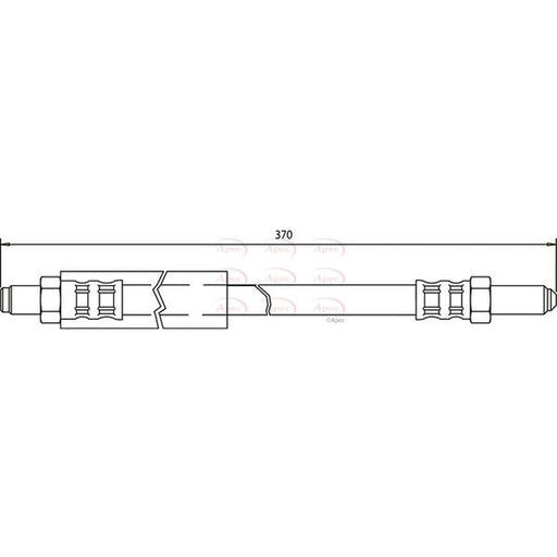 Apec Brake Hydraulic Hose Line Front HOS3137