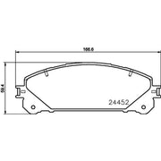 Mintex Front & Rear Pads fits Lexus Rx 2008-2015