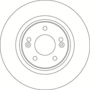 Abtex 2 x Vented Front Brake Discs BD2114V-x2