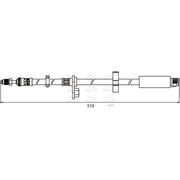 Apec Brake Hydraulic Hose Line Front fits Citroën Dispatch II 2007-2016 1.6 2.0