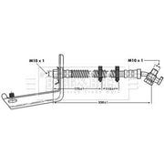 Borg & Beck Brake Hydraulic Hose Line Left BBH6804