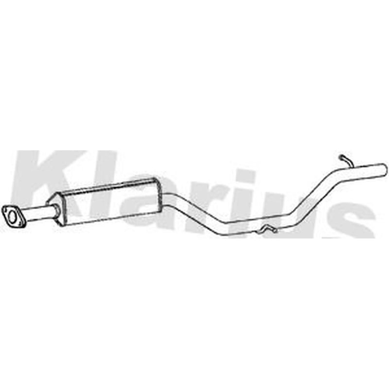 Klarius Box With Centre Pipe Centre fits Ford Galaxy II 2010-2015 1.6