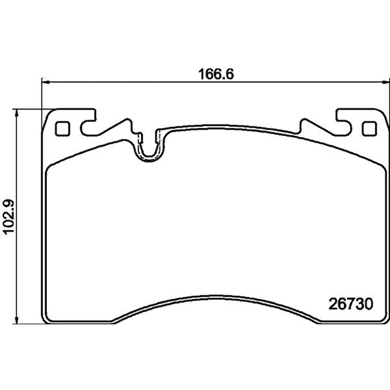 Mintex Front Brake Pad Set fits Land Rover Range Rover Sport III 2022-2023 3.0
