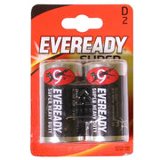 Eveready D Zinc Battery (x2) for Heavy Duty Devices