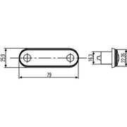 Hella Lamp Po White Recess Md12/24 2PF Front 2PF 959 590-212 907573 2PF 959