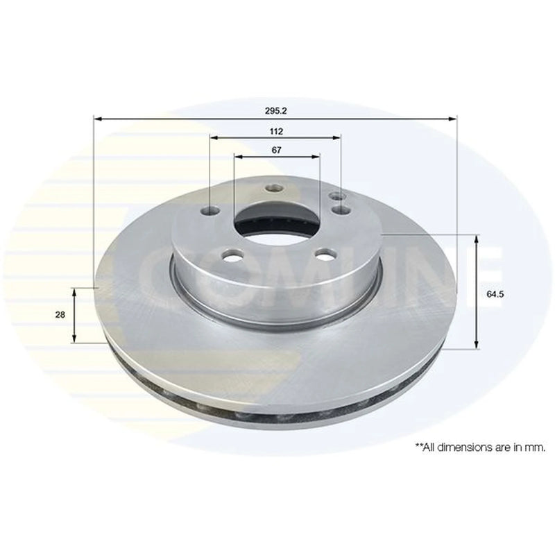 Comline Front & Rear Brake Discs & Pads fits Mercedes-Benz C-Class 2013-2021