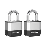 Master Lock Elite™ Laminated 52mm Padlock - 25mm Shackle (Pack of 2) - PK5EURT
