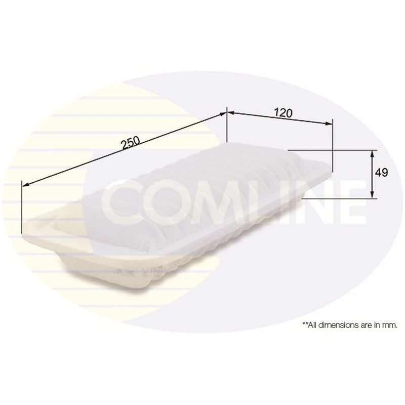 Comline Engine Air Filter fits Daihatsu Charade VIII 2011 on 1.33