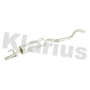 Klarius Box With Centre Pipe Centre fits Opel Corsa B 1998-2000 1.2