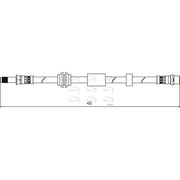 Apec Brake Hydraulic Hose Line Front HOS4105