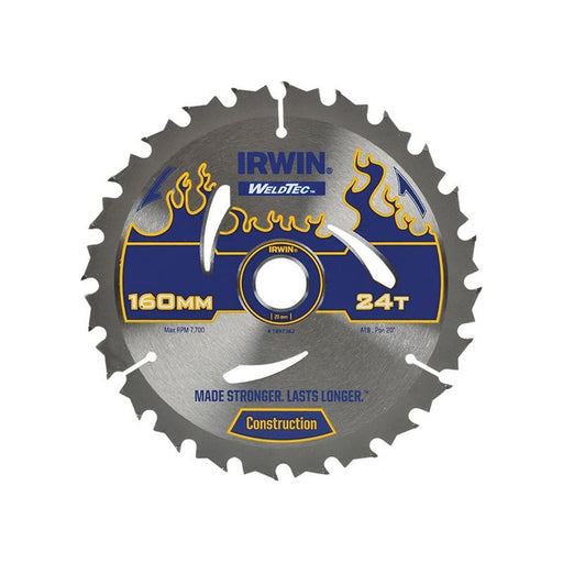 Irwin® Weldtec Circular Saw Blade 160 x 20mm x 24T ATB IRWIN® - Dynamic Drive