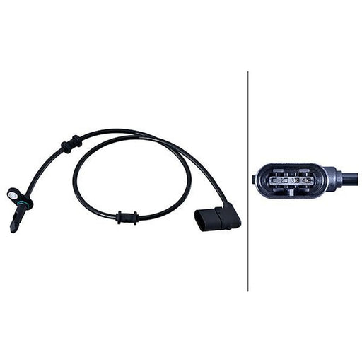 Hella ABS Wheel Speed Sensor Rear fits Mercedes-Benz Eqc 2019-2023 293.890