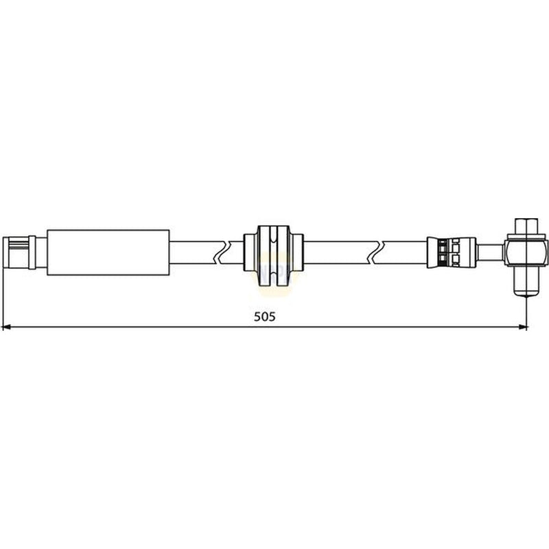 NAPA Brake Hydraulic Hose Line Front fits Opel Insignia A 2008-2017