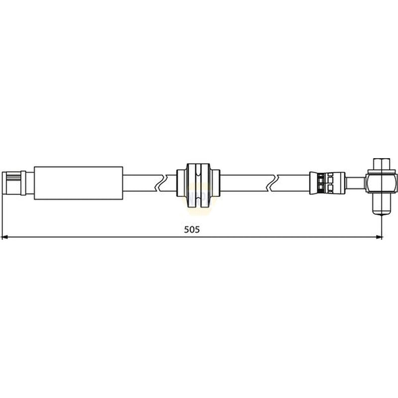 NAPA Brake Hydraulic Hose Line Front NBH1279