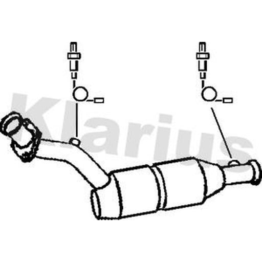 Klarius Catalyst Type Approved With Pipe Front fits Renault Clio 1998-2016