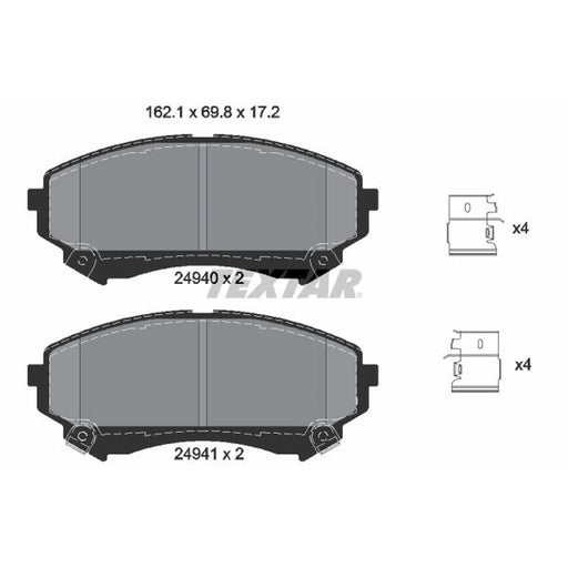 Textar Front Brake Pad Set 2494001