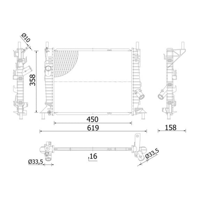 Mahle Engine Radiator CR 1352 000S