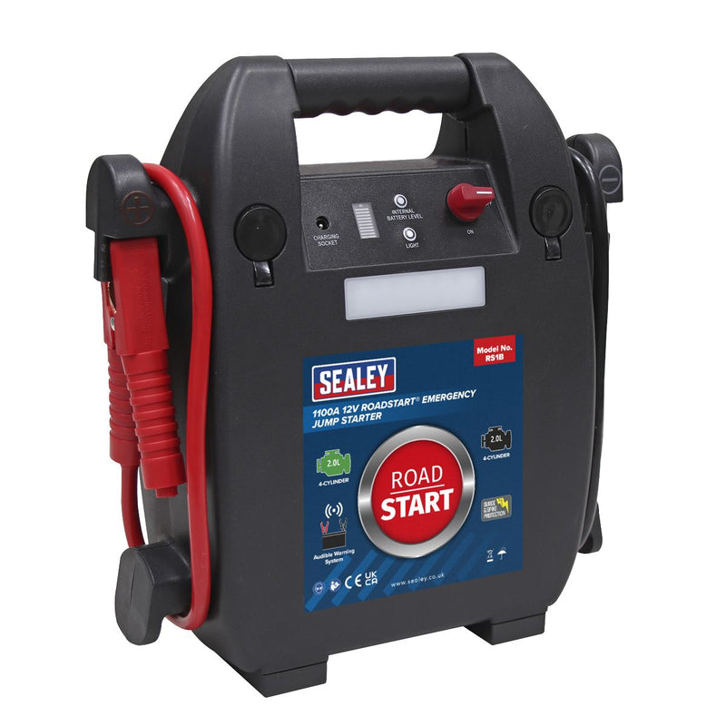 Sealey RoadStartï Emergency Jump Starter 12V 2L 4-Cylinder RS1B Sealey - Dynamic Drive