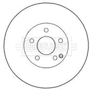 Borg & Beck 2 x / Brake Discs fits Mercedes-Benz Sl 2003-2012 230.467