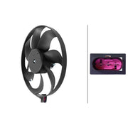 Hella Engine Cooling Fan Left fits Seat Cordoba 2002-2009 1.4 1.9 2.0