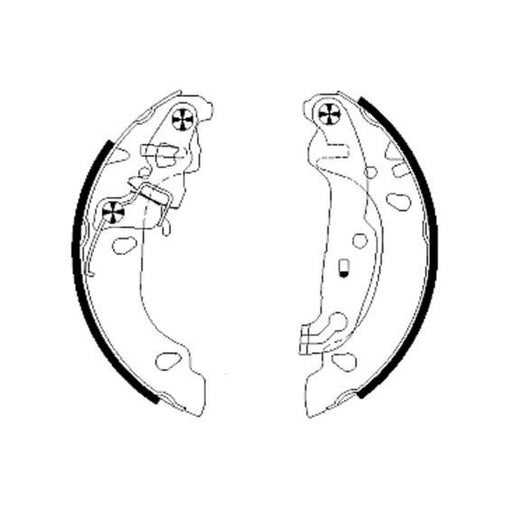 Mintex Brake Shoe Set Axle Kit fits Ford Fiesta 1995-2002
