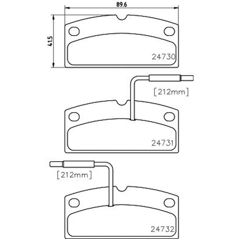 Mintex Front Brake Pad Set fits Aixam 500 1996-2007 0.5