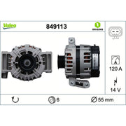 Valeo Car Alternator 12V 849113