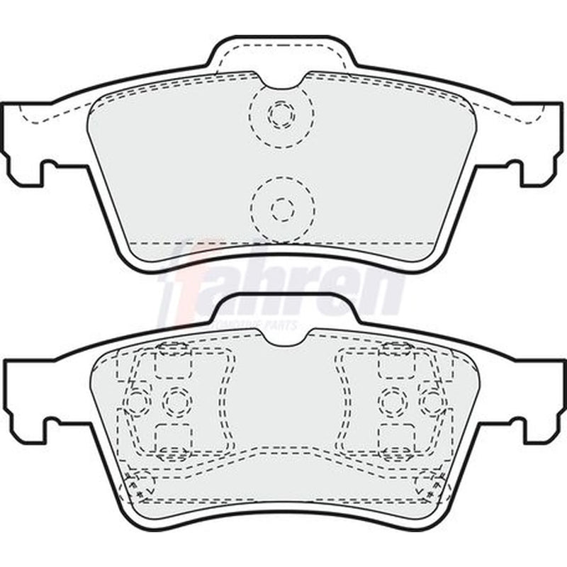 Fahren Rear Brake Vented Discs & Pads fits Vauxhall Signum 2003-2008 3.2