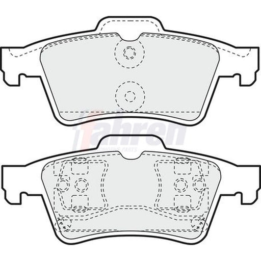 Fahren Rear Brake Vented Discs & Pads fits Vauxhall Signum 2003-2008 3.2