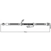 Juratek Brake Hydraulic Hose Line Front Right fits Toyota Avensis 2008-2018