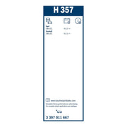 Bosch Wiper Wiper Blade 350mm — H357 fits Opel Zafira Tourer C 2011-2019