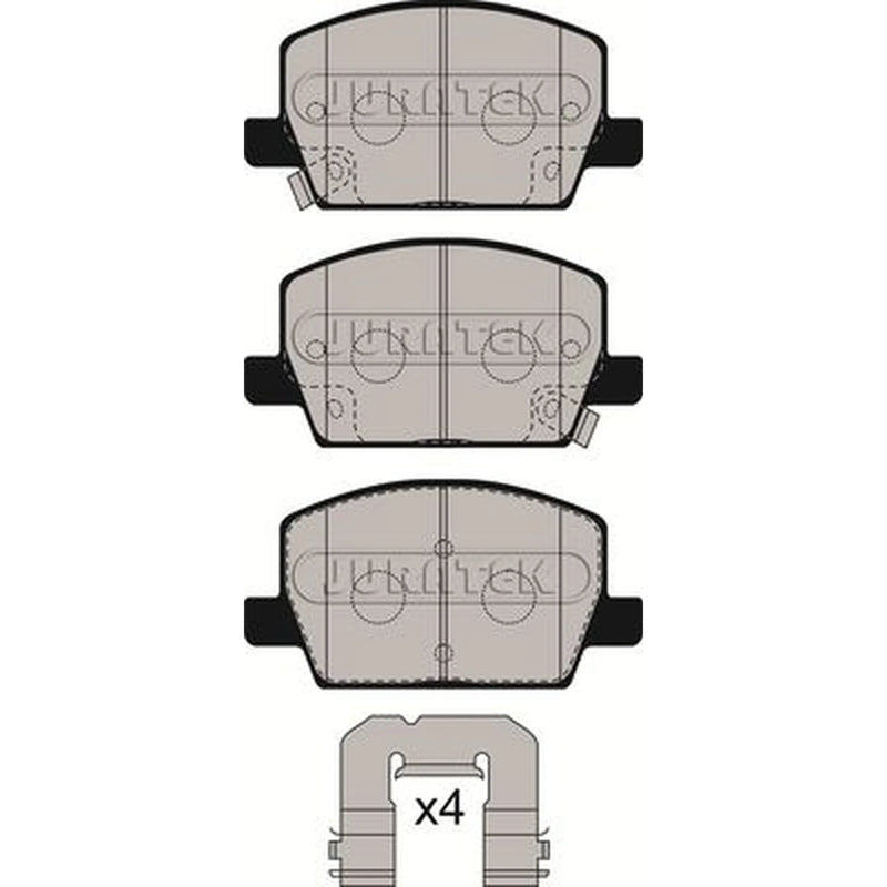 Juratek Front Brake Pad Set fits Opel Insignia B Country Tourer 2017-2018