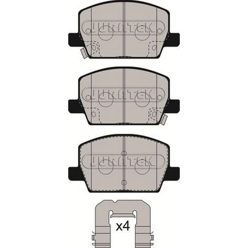 Juratek Front Brake Pad Set fits Opel Insignia B Country Tourer 2017-2018